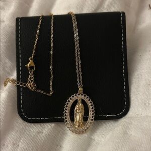 Gold and Silver Pendant Necklace